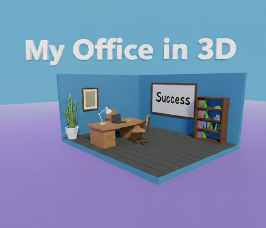 office in 3d with voxxly