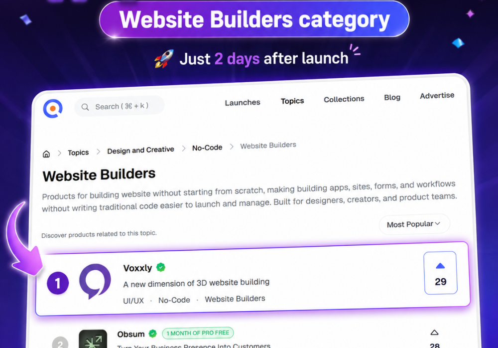 voxxly #1 on startupbase