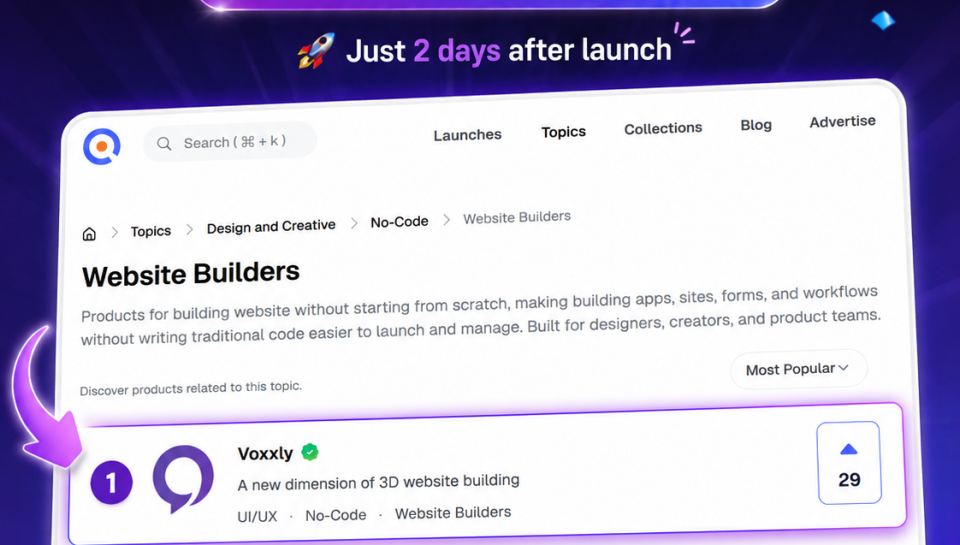 voxxly #1 on startupbase