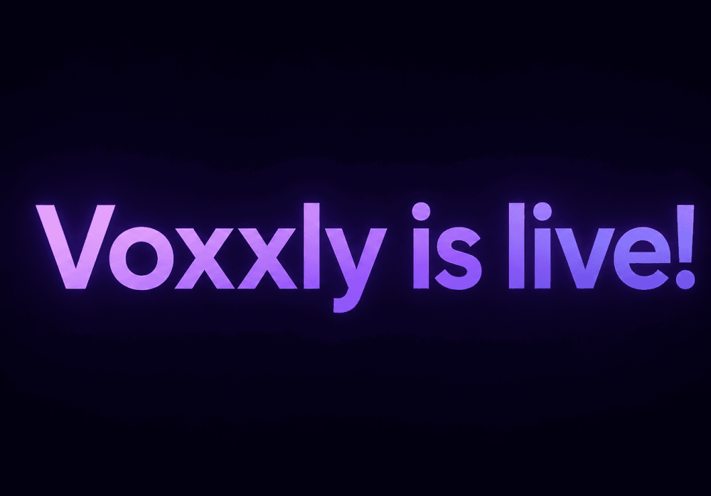 voxxly is live - 3d webiste editor
