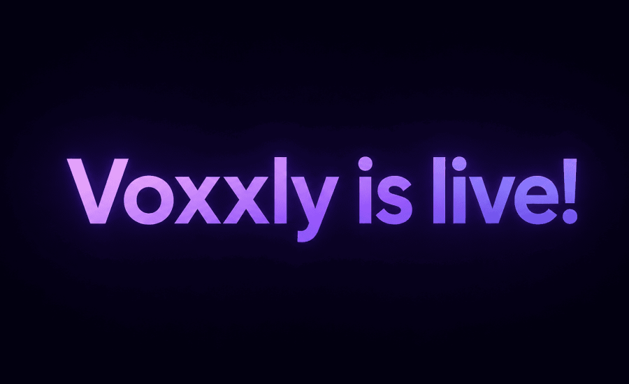 voxxly is live - 3d webiste editor