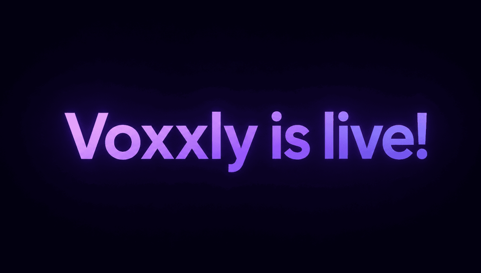 voxxly is live - 3d webiste editor